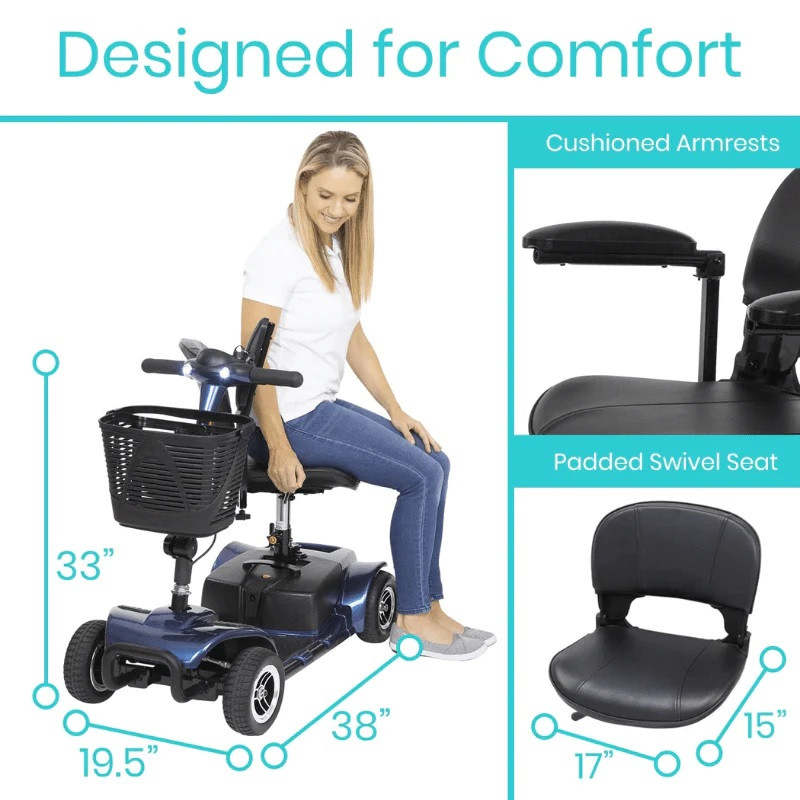 4-Wheel Electric Mobility Scooter (Long Range) photo 6