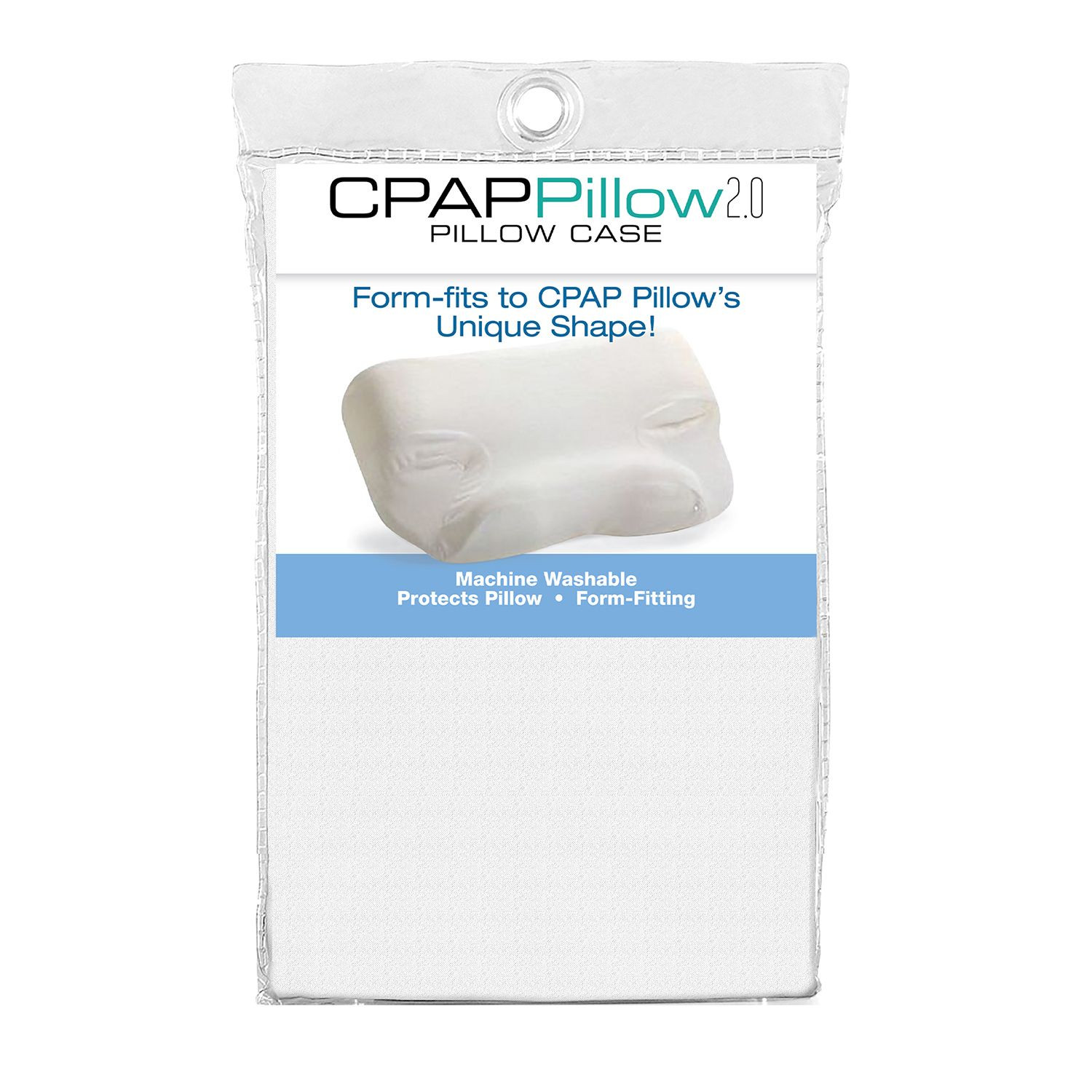 CPAP Pillow Cotton Pillow Case — White photo 2