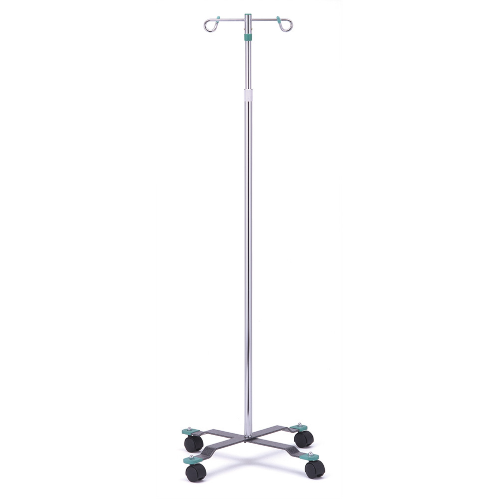 IV Pole Stand, 2-Hook