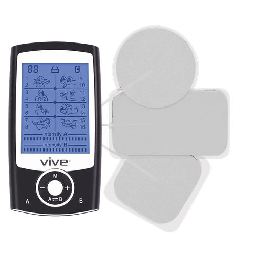 TENS unit with electrode pads