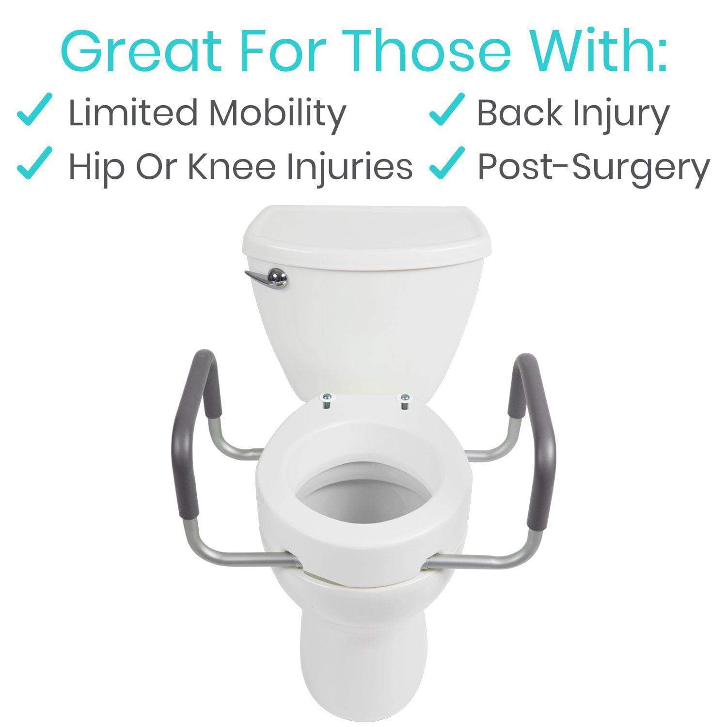 Toilet Seat Riser With Arms photo 5