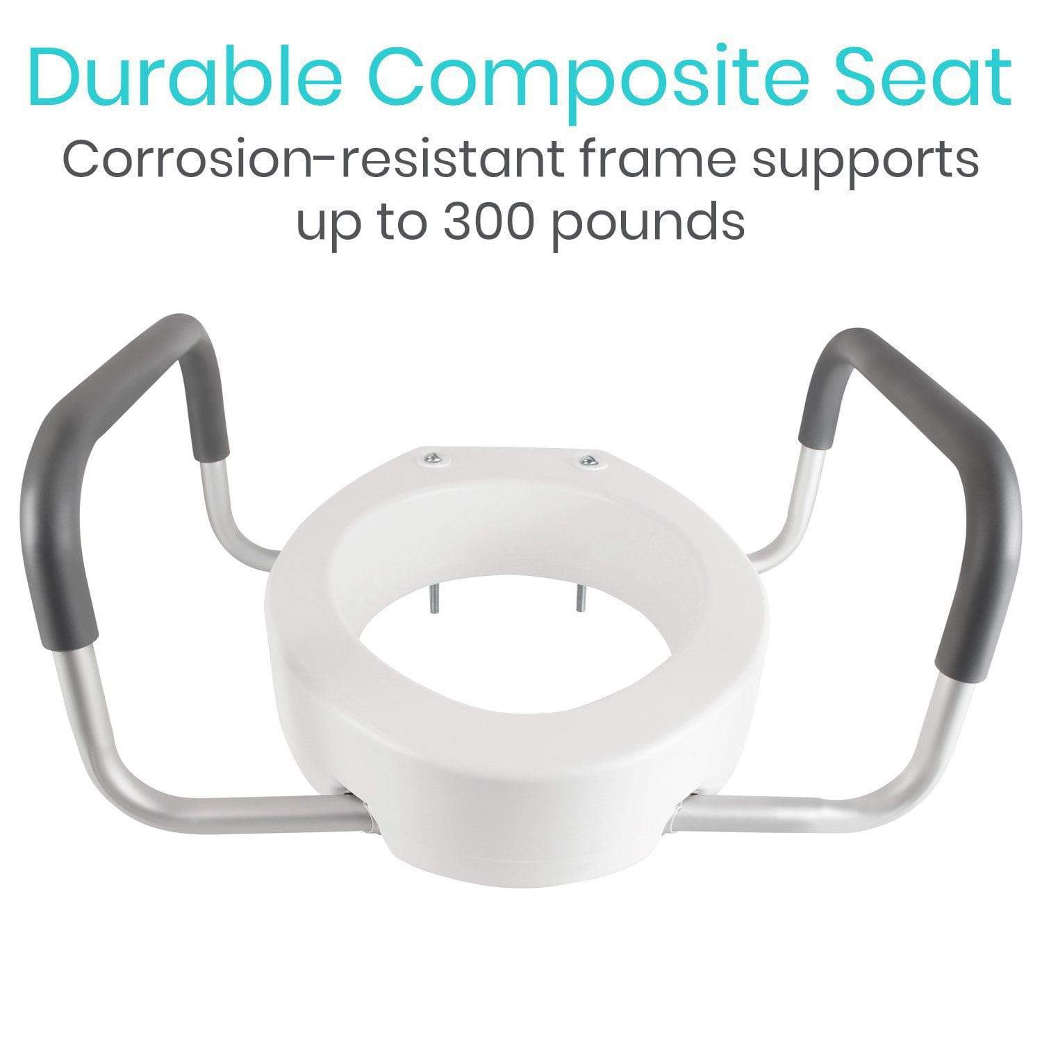 Toilet Seat Riser With Arms photo 6